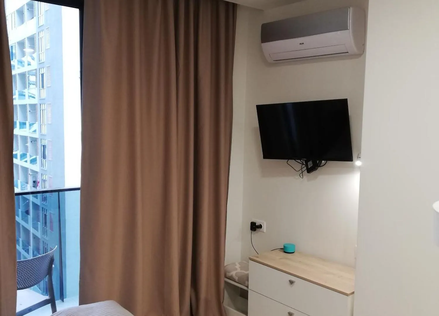 White Small Studio Batumi Apartment